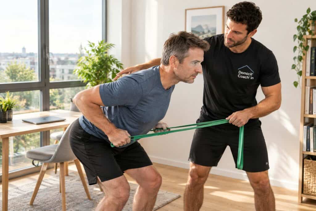 Coach sportif à domicile à Ramonville-Saint-Agne : renforcement du dos pendant une journée de télétravail