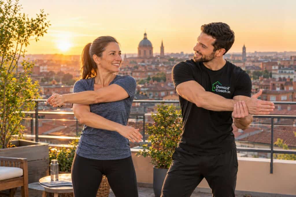 sport et sommeil : exercices du matin à la lumière du jour avec un coach
